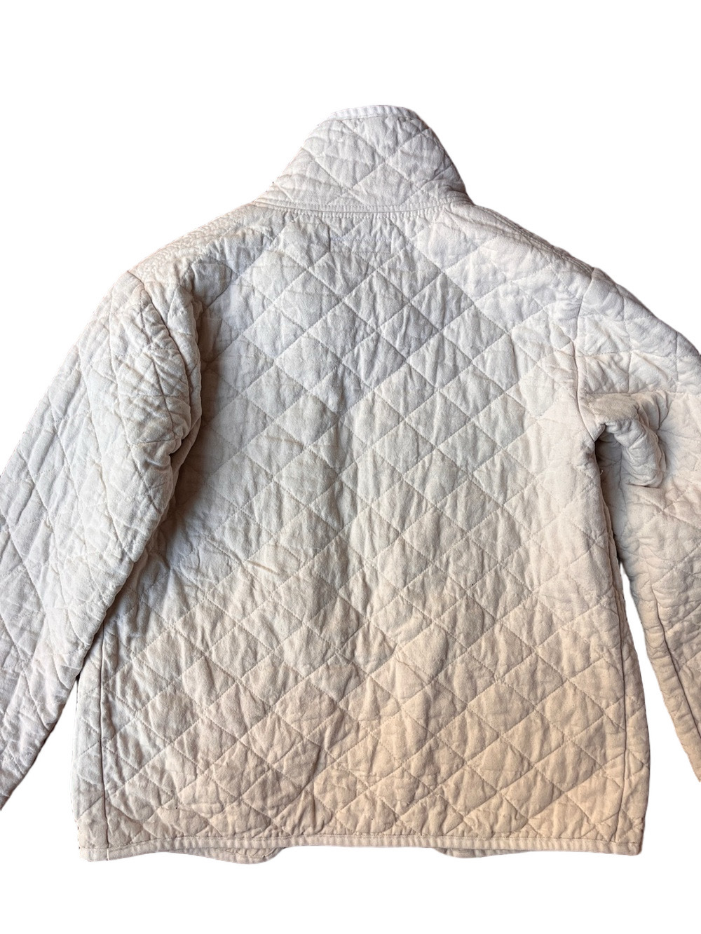 Quilted Utility Jacket in Cream - Lightweight Layer - Picture 8 of 13